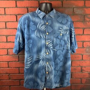 Bobby‎ Chan Mens Large Silk Button Up Shirt – Tropical Hawaiian